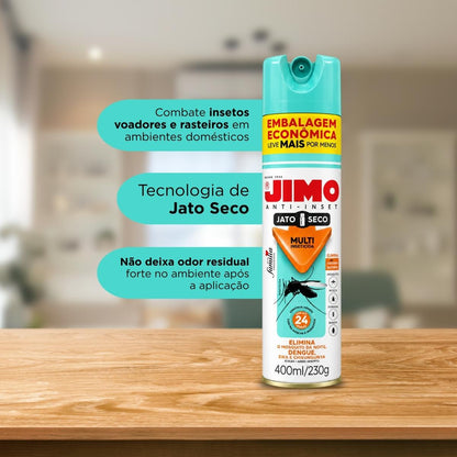 Multi Inseticida Jato Seco 400ml Jimo