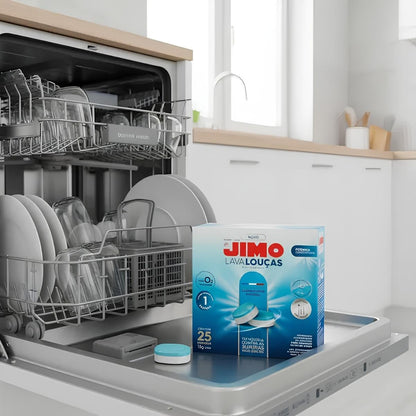 Detergente Para Lava Louça Jimo Pastilhas Multicamadas com 25 unidades