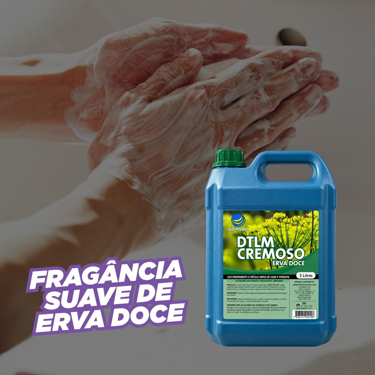 Sabonete Cremoso Erva Doce Gopabo 5 Litros