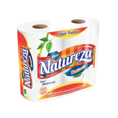 Papel Toalha Para Cozinha Natureza Com 2 Rolos