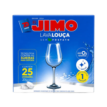 Detergente Lava Louça Pastilha Caixa C/25 Unidades Jimo