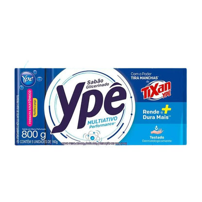 Sabão Em Barra Perfumado Ypê Multiativo 5 Unidades 800g