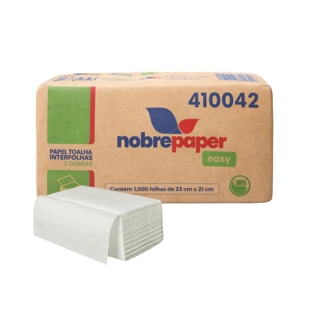 Papel Toalha Interfolhas 2 Dobras 23x21 1000 Folhas Nobre