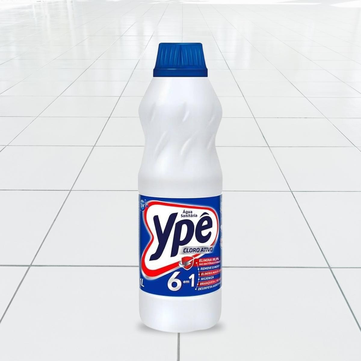Água Sanitária E Alvejante Cloro Ativo 1 Litro Ypê