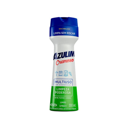 Multiuso Cremoso Azulim 300ml Limão Limpeza Poderosa