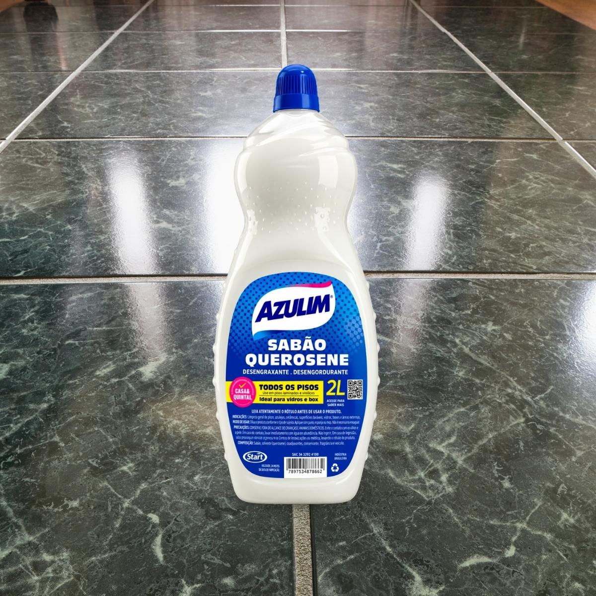 Sabão Querosene 2L Azulim Liquido Original Start  Box Vidros