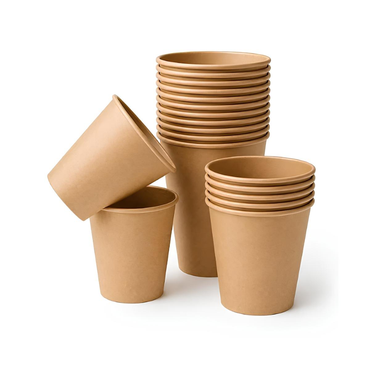 Copo Descartável Térmico de Papel Kraft 120ml 25 Unidades Vabene