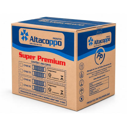 Copo Descartável 440ml Altacoppo Transp Liso 20x50 1000 Unid