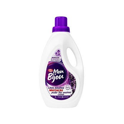 Sabão Lava Roupas Líquido Mon Bijou Multiação Lavanda 3L