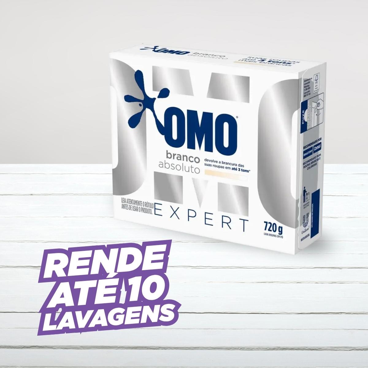 Lava-roupas Em Pó Roupas Brancas Expert Caixa 720g Omo