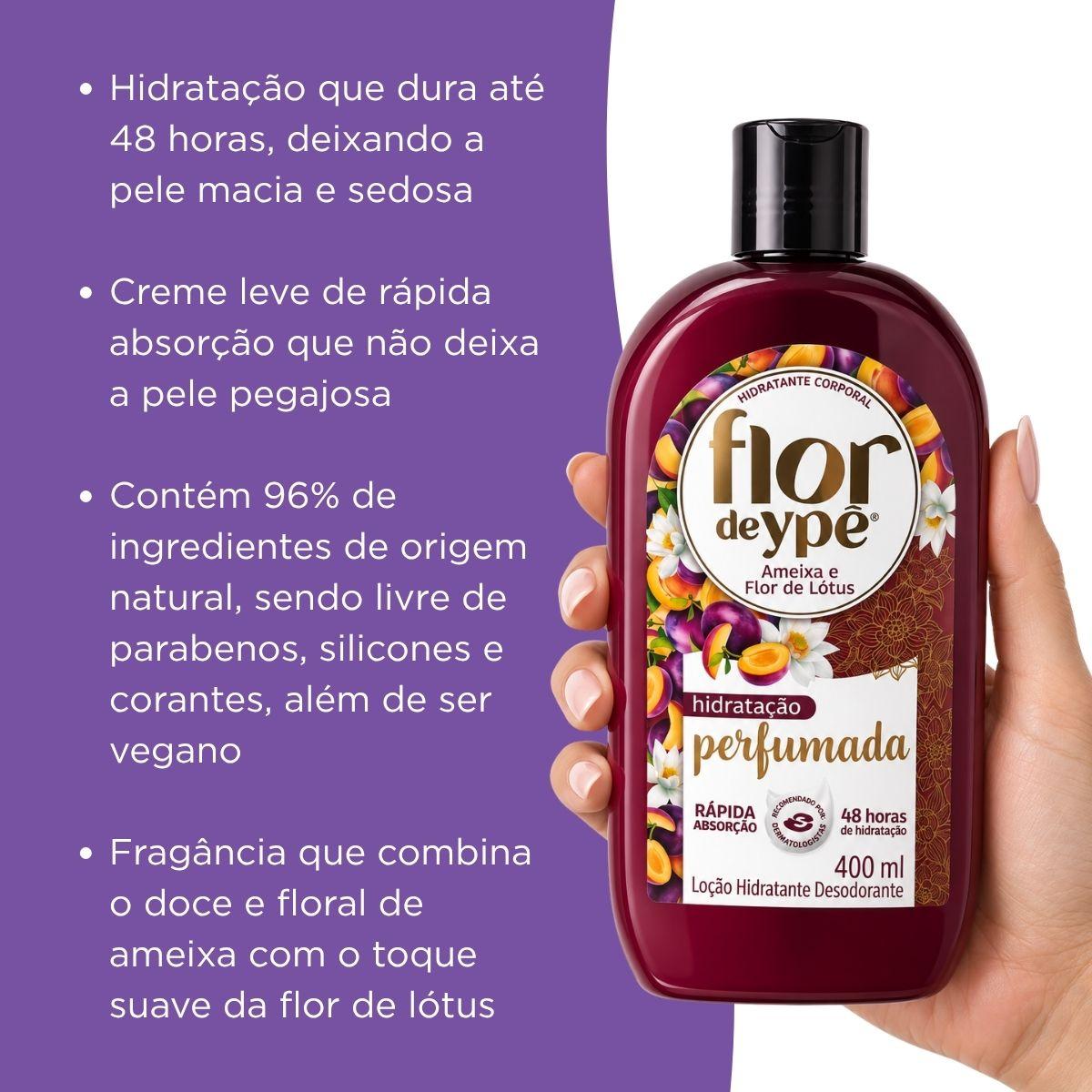 Hidratante Corporal Flor de Ypê Ameixa e Flor de Lótus 400ml