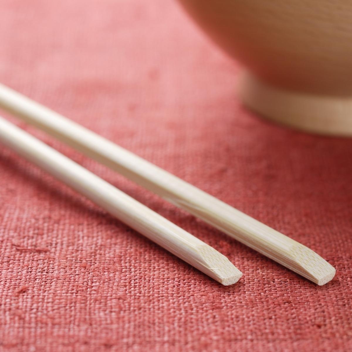100 Par Hashi Palitos Torneado De Bambu Premium Descartavel Vabene