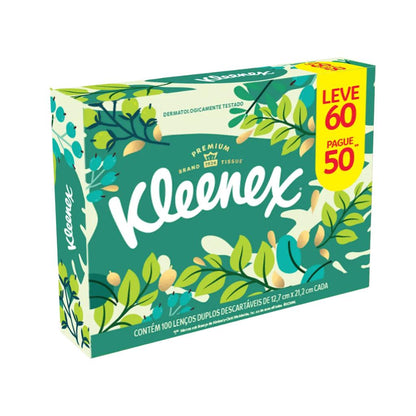 Lenço Papel Descartável Kleenex Dia A Dia 50 Folhas