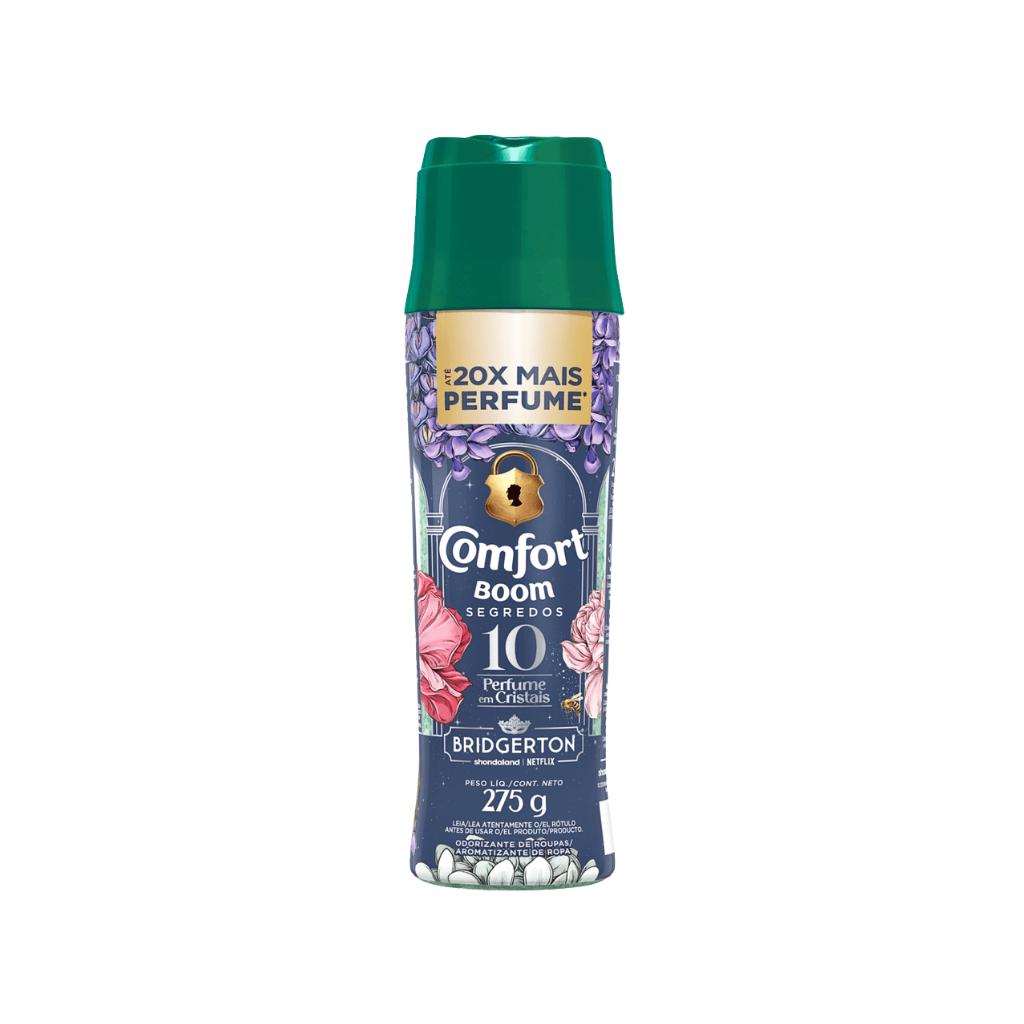 Odorizante Comfort Boom 10 Segredos Bridgerton Perfume Cristais 275g