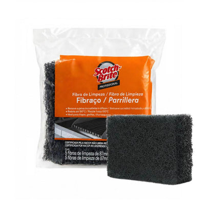 Fibra de Limpeza Profissional Fibraço Scotch Brite 3M 5 unid