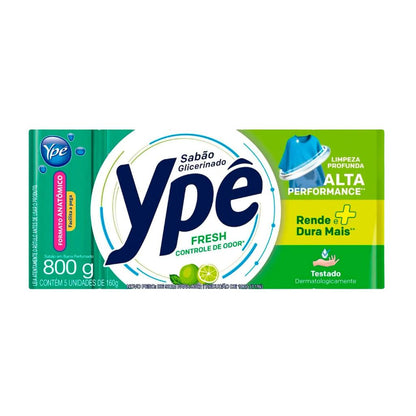 Sabão em Pedra Fresh com 5 Unidades 800g Ypê