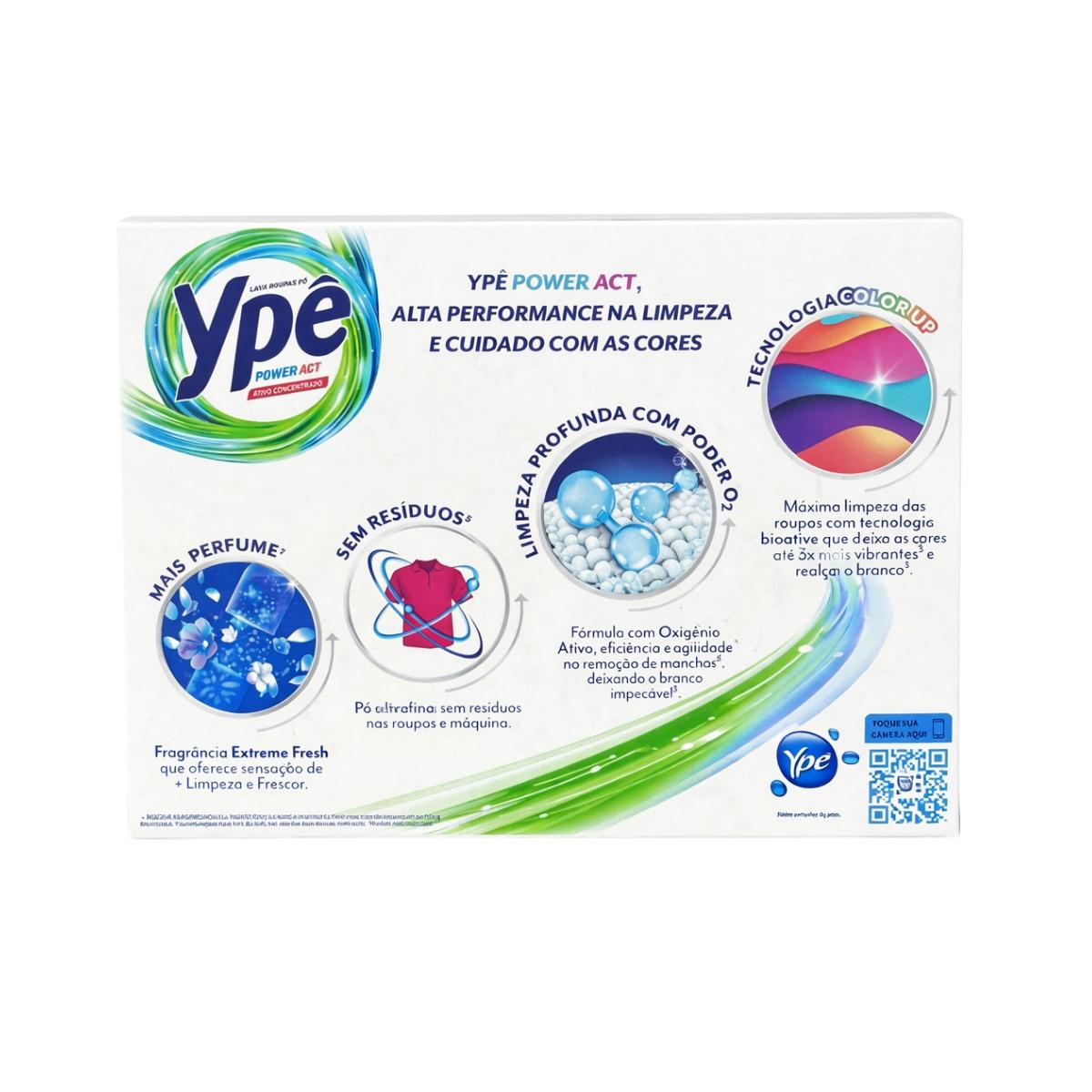 Sabão em Pó Ypê Power Act Ativo Concentrado 800g
