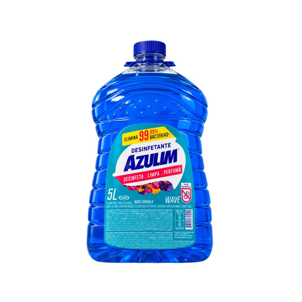 Desinfetante Multiuso Perfumado Wave Azulim 5 Litros