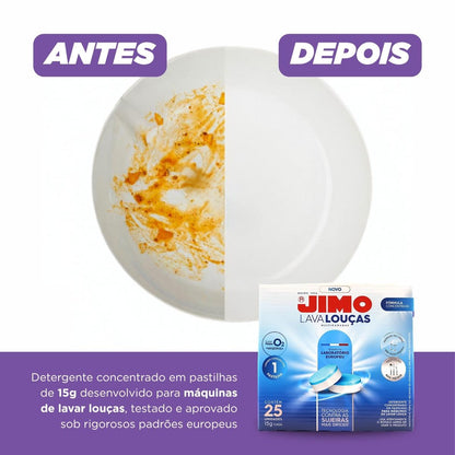 Detergente Para Lava Louça Jimo Pastilhas Multicamadas com 25 unidades