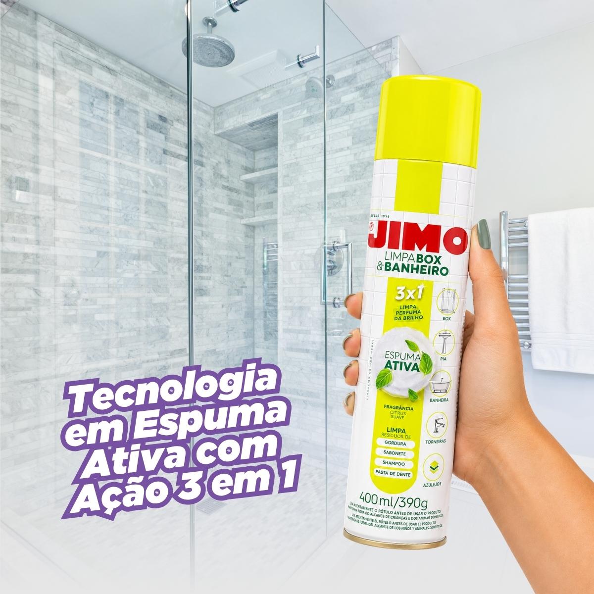 Limpa Box & Banheiro Jimo limpa, perfuma e dá brilho 3 em 1 400ml