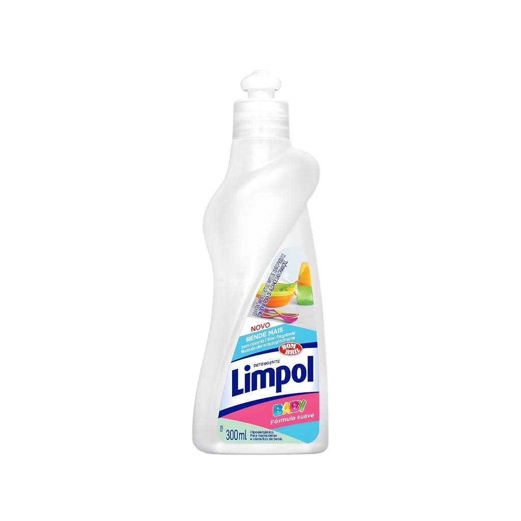 Detergente Líquido Limpol Baby Sem Fragrância Lava Louças 300ml