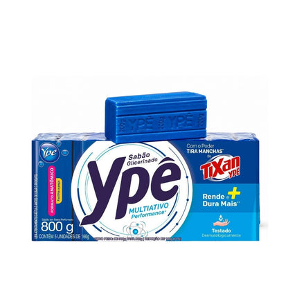 Sabão Em Barra Perfumado Ypê Multiativo 5 Unidades 800g