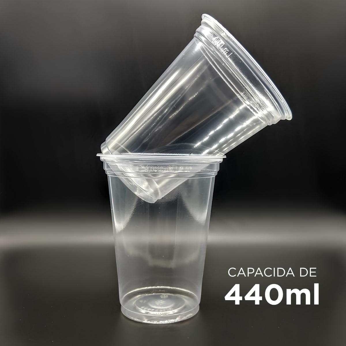 Copo Descartável 440ml Altacoppo Transp Liso 20x50 1000 Unid