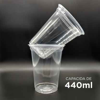 Copo Descartável 440ml Altacoppo Transp Liso 20x50 1000 Unid