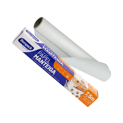 Papel Manteiga Forno Freezer Micro-ondas 28 x 7,5 Bompack