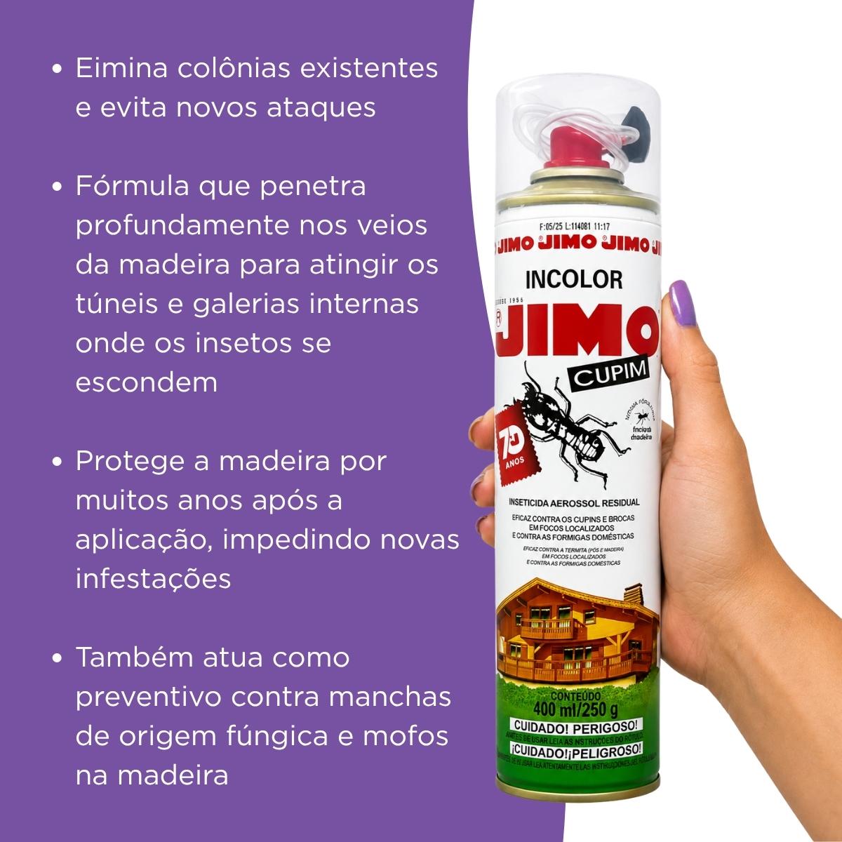 Mata Cupim Com Agulha Aplicadora Sem Cheiro Forte Jimo 400ml