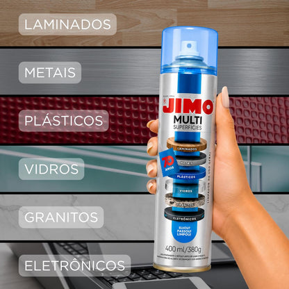 Multi Superfícies 400ml Metal Plástico Eletrônicos Led Jimo