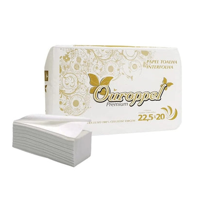 Papel Toalha Interfolha Premium 22,5x20 1000 Folhas Ouroppel