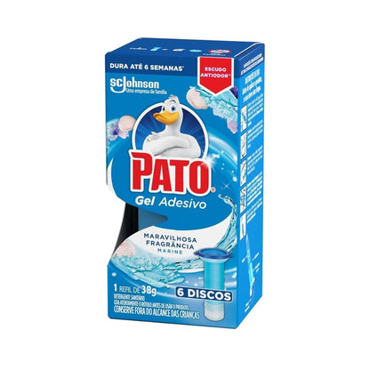 Detergente Sanitário Pato Gel Adesivo Marine Refil 38g