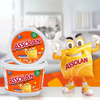 Sabão em Pasta Assolan Desengordurante Com Glicerina 500g