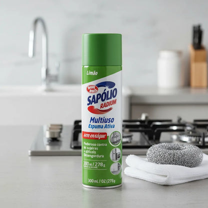 Sapólio Radium Espuma Ativa Bombril 300ml - Limão